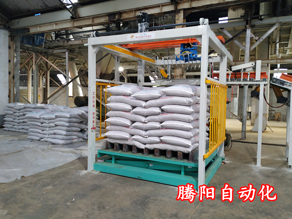 袋料全自動碼垛機工作流程