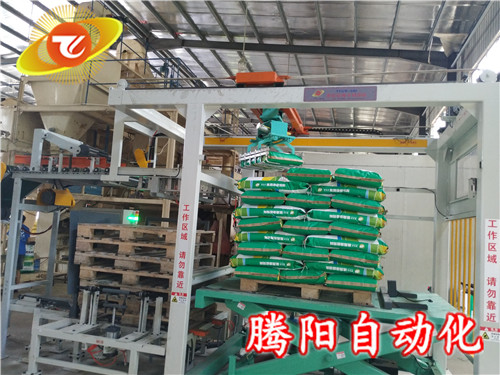 全自動(dòng)包裝碼垛機(jī)生產(chǎn)線，無人智慧工廠已成為