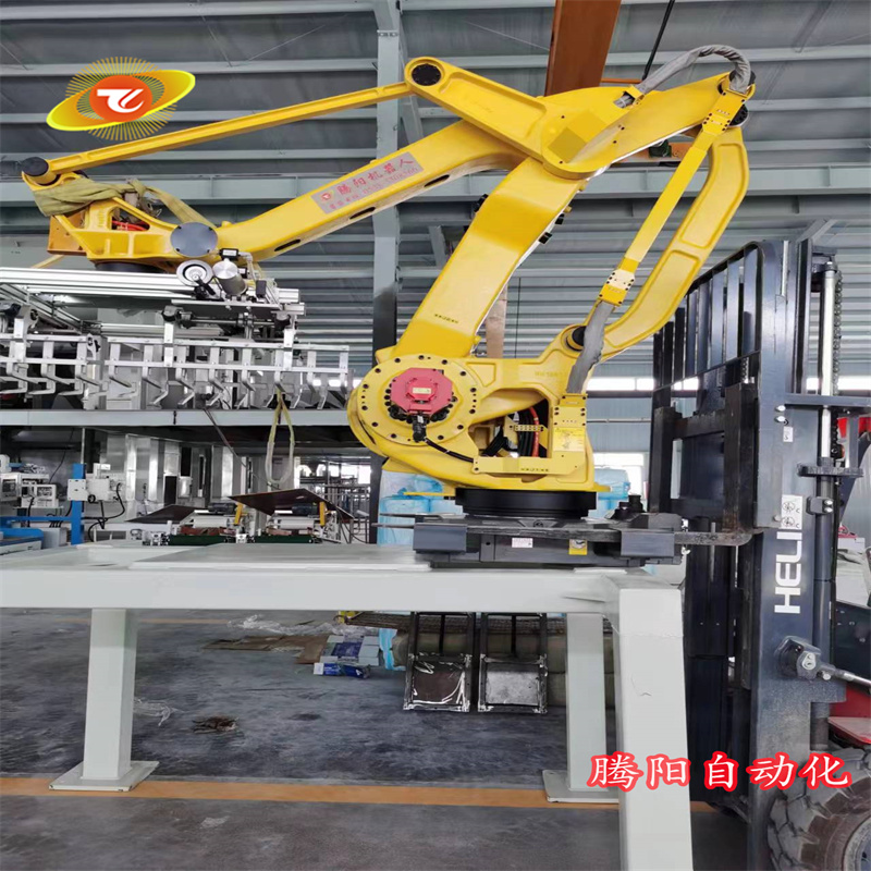 大米等袋裝物料機(jī)械手碼垛機(jī)