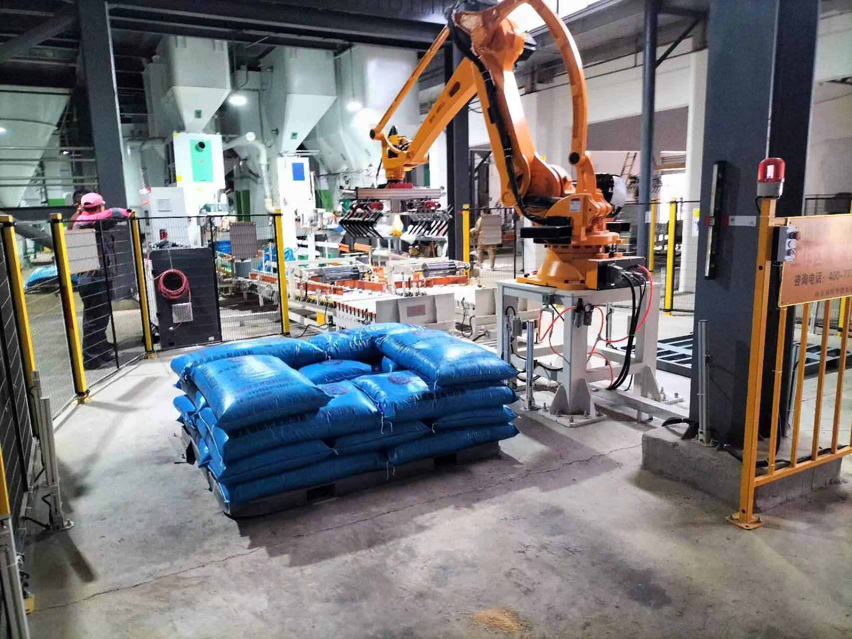 袋裝工業(yè)鹽碼垛機器人：高效智能的包裝搬運解決方案